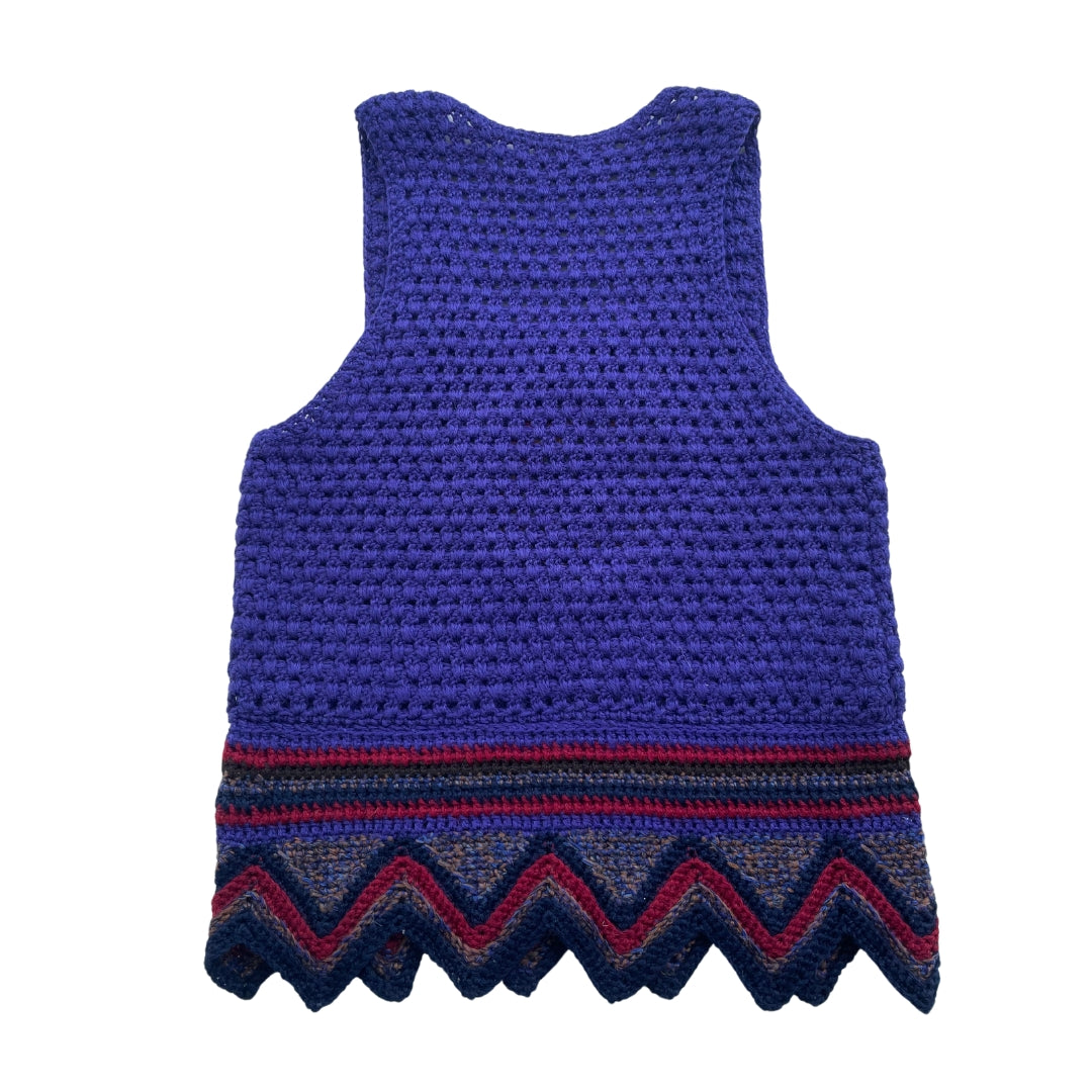 Saint Laurent Rive Gauche 1970s Crochet Knit Tank